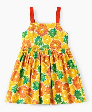 Jelliene Fruit Printed Dress - Multicolor