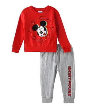 Disney Mickey Mouse Sweatshirt & Jogger Set - Red