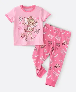 Babyqlo Ballerina Glow In The Dark Pyjama Set - Pink