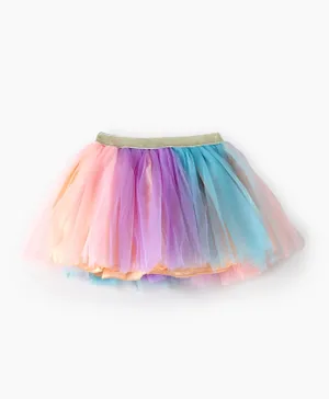 Plushbabies Rainbow Soft Net Tutu Skirt - Multicolor