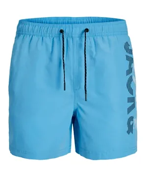 Jack & Jones Junior Twill Weave Swim Shorts - Blue