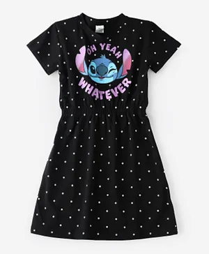 Disney Lilo & Stitch Mouse Long Dress - Black