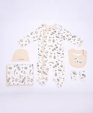 Adams Kids All Over Printed Gift Set - Off White