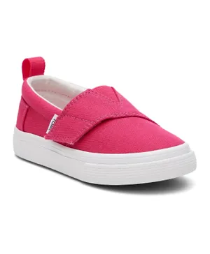 Toms Canvas Tiny Alpargata Fenix Slip-On Shoes - Pink