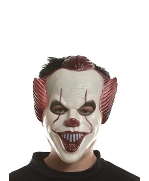 Mad Toys Evil Clown Mask Halloween Costume Accessory - White