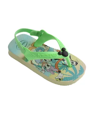 Havaianas Baby Disney Classics II Flip Flops - Lime Green