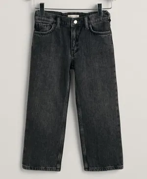 Gant Relaxed Fit Worn In Jeans - Black