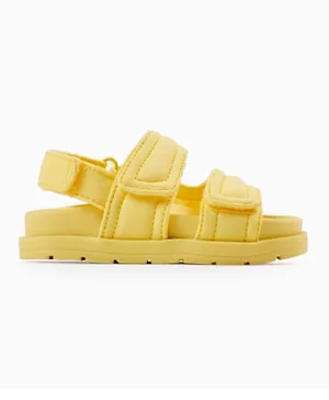 Zippy Velcro Closure Sandals - Yellow
