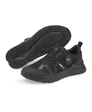 PUMA Wired Run Disc Jr Shoes - Black