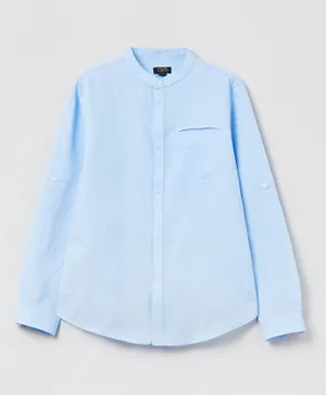 OVS Front Pocket Shirt - Blue