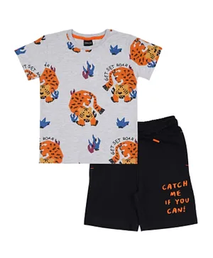 Urbasy Tiger T-Shirt with Shorts - Multicolor