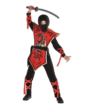 Party Center Ninja Assassin Costume - Black & Red