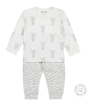Dirkje Baby Bio Cotton Pyjama Set - White