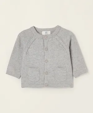 Zippy Knitted Sweater - Grey