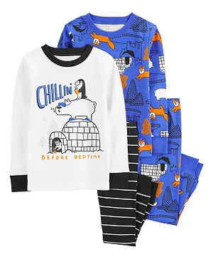 Carter's 4-Piece Penguin 100% Snug Fit Cotton Pajamas - Multicolor