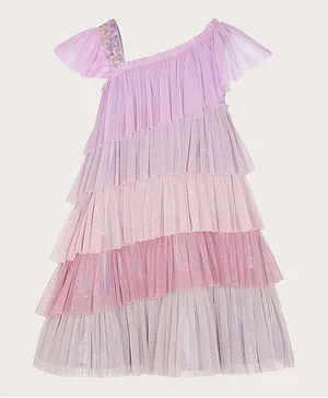 Monsoon Children Embellished One Shoulder Dress - Multicolor