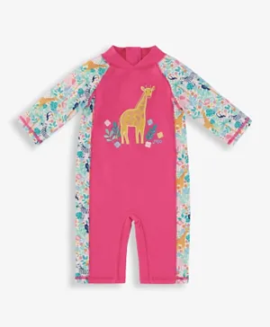 JoJo Maman Bebe 1-Piece Sun Protection Suit - Pink