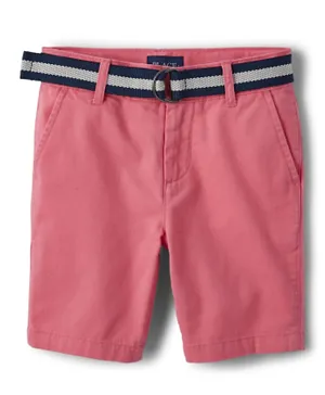 The Children's Place Chino Shorts With Belt - Pink