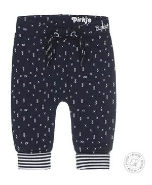Dirkje Bio Cotton Baby Trousers - Navy
