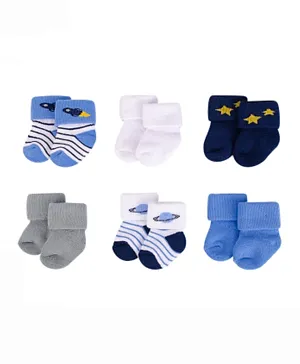 Hudson Childrenswear 6 Pack Ankle Length Socks - Multicolor