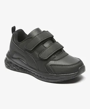 LBL by Shoexpress Panelled Velcro Closure Sneakers - Black