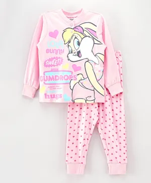 Looney Tunes Space Jam Lola Bunny Pajama Set - Baby Pink