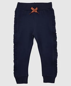 R&B Kids Solid Joggers - Navy Blue
