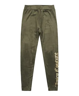 Juicy Couture Velour Bootcut Joggers - Green