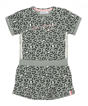 Dirkje Leopard Dress - Grey