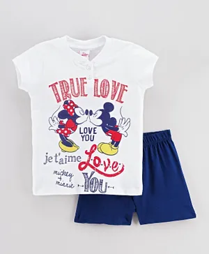 Disney Mickey Mouse And Friends Pajama Set - White
