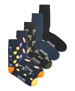 Jack & Jones Junior 5 Pack Socks - Multicolor