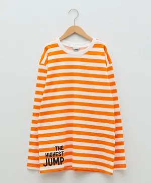 LC Waikiki The Highest Jump Striped T-Shirt - Orange