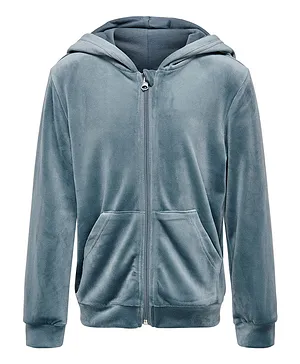 Only Kids Hooded Zipper SweatJacket - Blue Mirage
