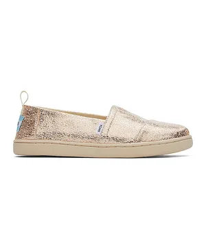 Toms Crackle Foil Youth Alpargata Shoes Gold Online in UAE Buy at Best Price from FirstCry.ae 700c5aef2b796