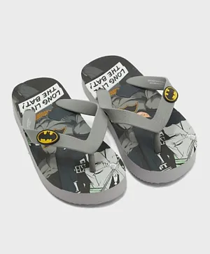 Warner Bros Batman Flip Flops - Grey
