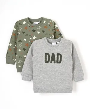 Name It 2 Pack Dad Sweatshirt - Multicolor