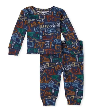 The Children's Place Construction Nightsuit - Thunder Blue
