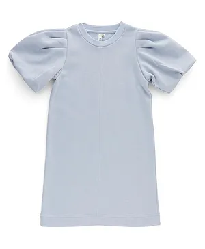 Little Pieces Round Neck Top - Kentuckey Blue