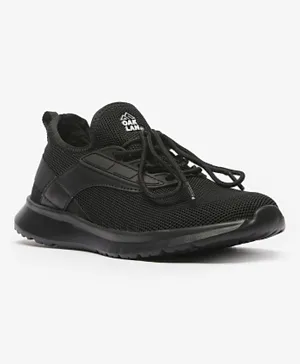 Oaklan by Shoexpress Textured Lace-Up Closure Walking Shoes - Black