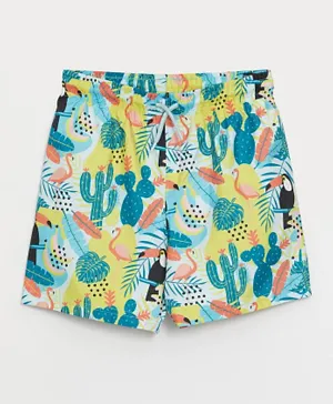 LC Waikiki Cactus Printed Swim Shorts - Multicolor