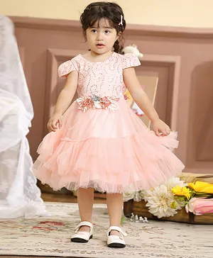 Smart Baby Embellished Tutu Dress - Pink
