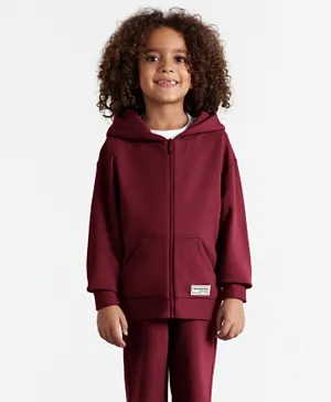 The Giving Movement Sustainable Limited Edition Zip Hoodie - Maroon
