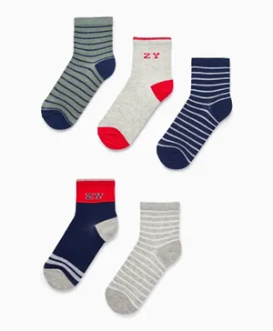 Zippy 5 Pack Pairs of Socks - Multicolor