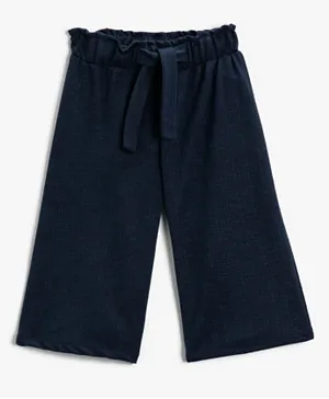 Koton Solid Trousers - Navy Blue