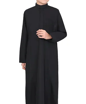 Mashroo Aplos Saudi Kandora - Black