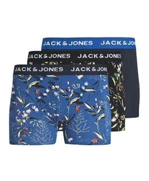 Jack & Jones Pack of 3 Junior Jacsmall Floral Trunks - Multicolor