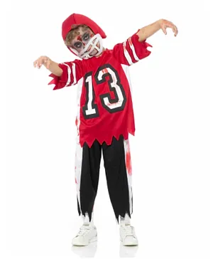 Mad Costumes Zombie Footballer Halloween Costume - Red