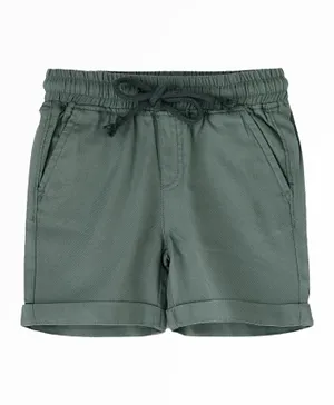 Jam Solid Cotton Shorts - Green