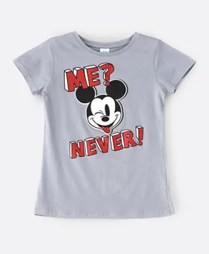 Disney Mickey Mouse Me Never T-Shirt - Blue