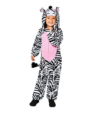 Party Centre Zebra All In One Animal Costume - Multicolor